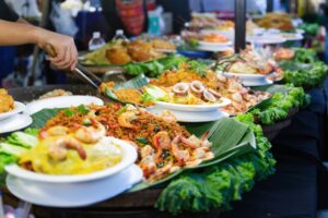 Thai,Street,Foods,,Thai,Foods,Style,Rice,And,Curry,At