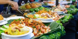 Thai,Street,Foods,,Thai,Foods,Style,Rice,And,Curry,At